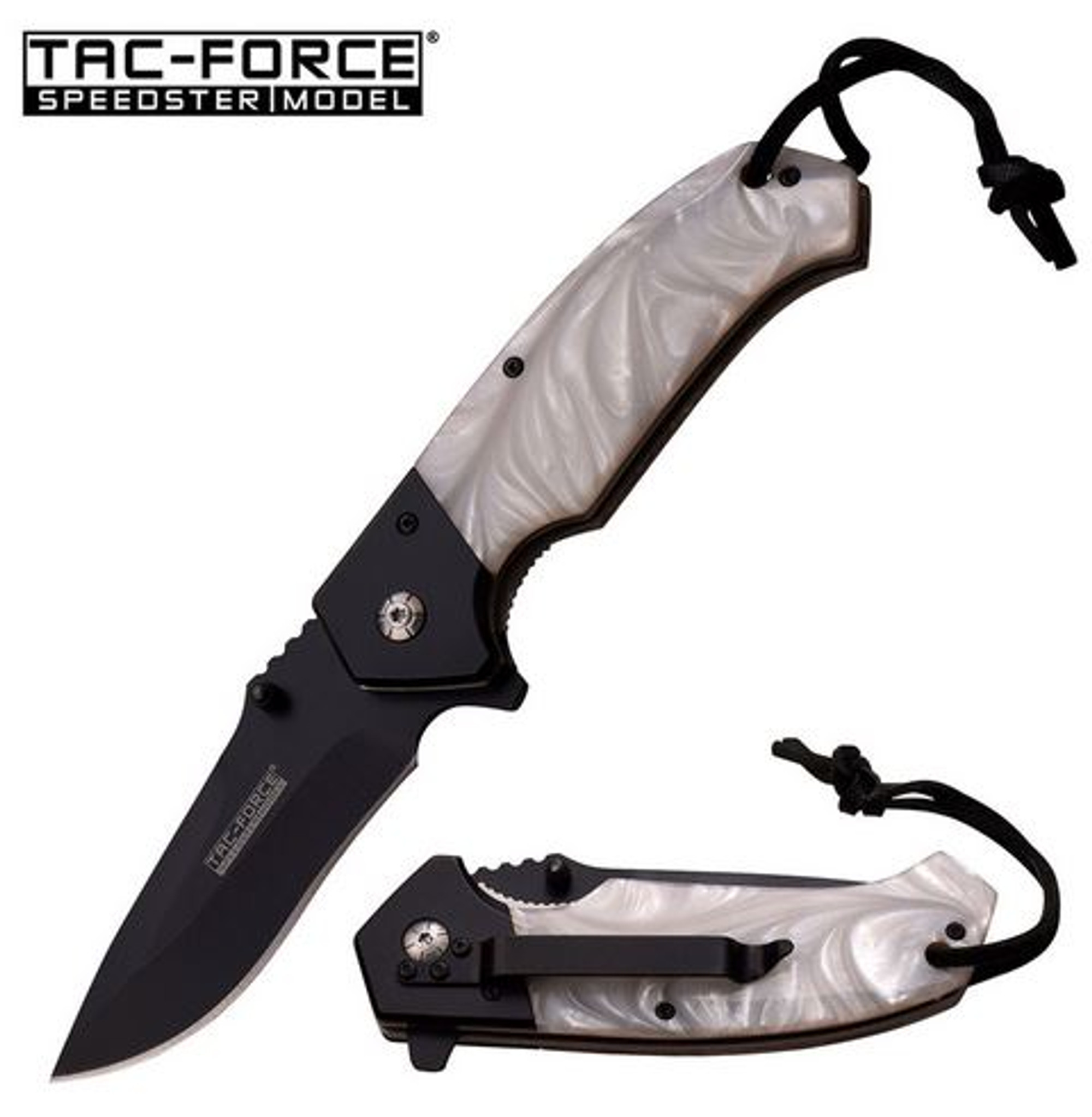 Tac Force 937WP Assisted White Faux Pearl Folder