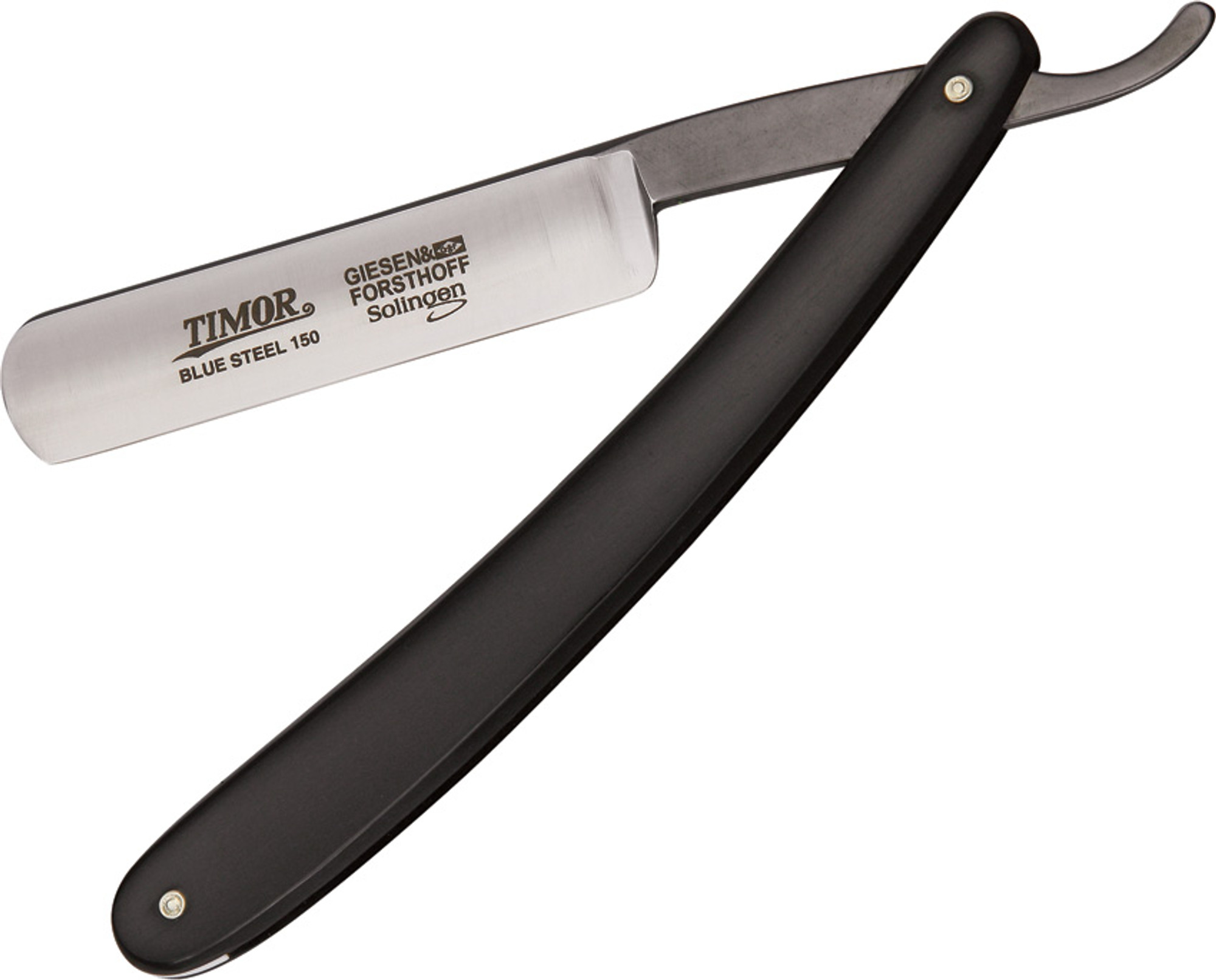 Timor 1505 Straight Razor - Black Slim