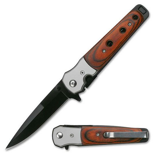 Tac Force TF471 Pakkawood Tactical Folder