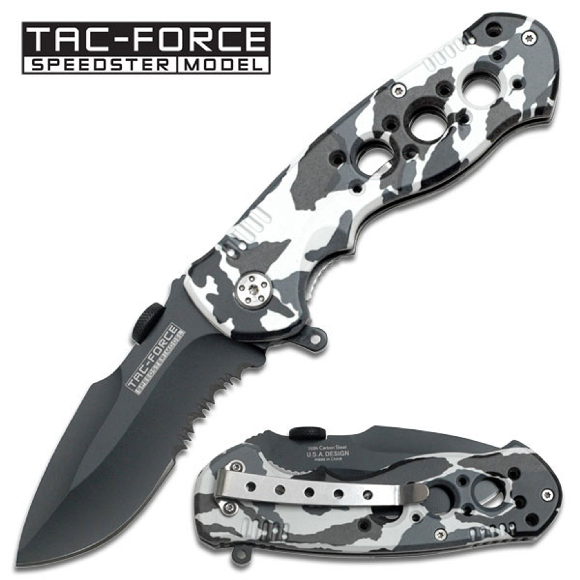 Tac Force TF536SC Winter Camo Folder