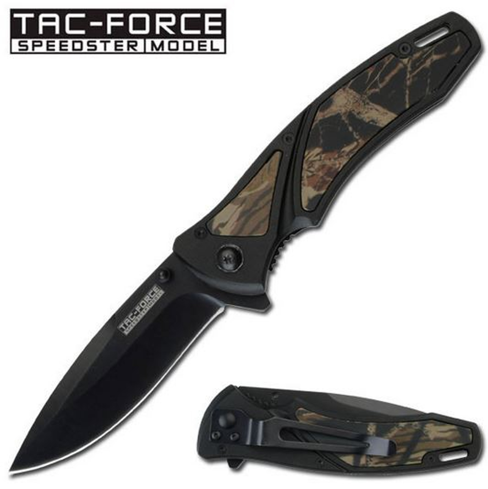 Tac Force TF577 Black Folder Camo Inlay