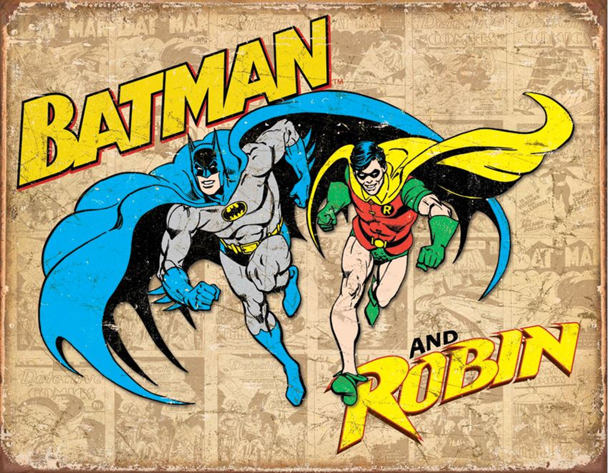 Tin Sign 1826 Batman and Robin