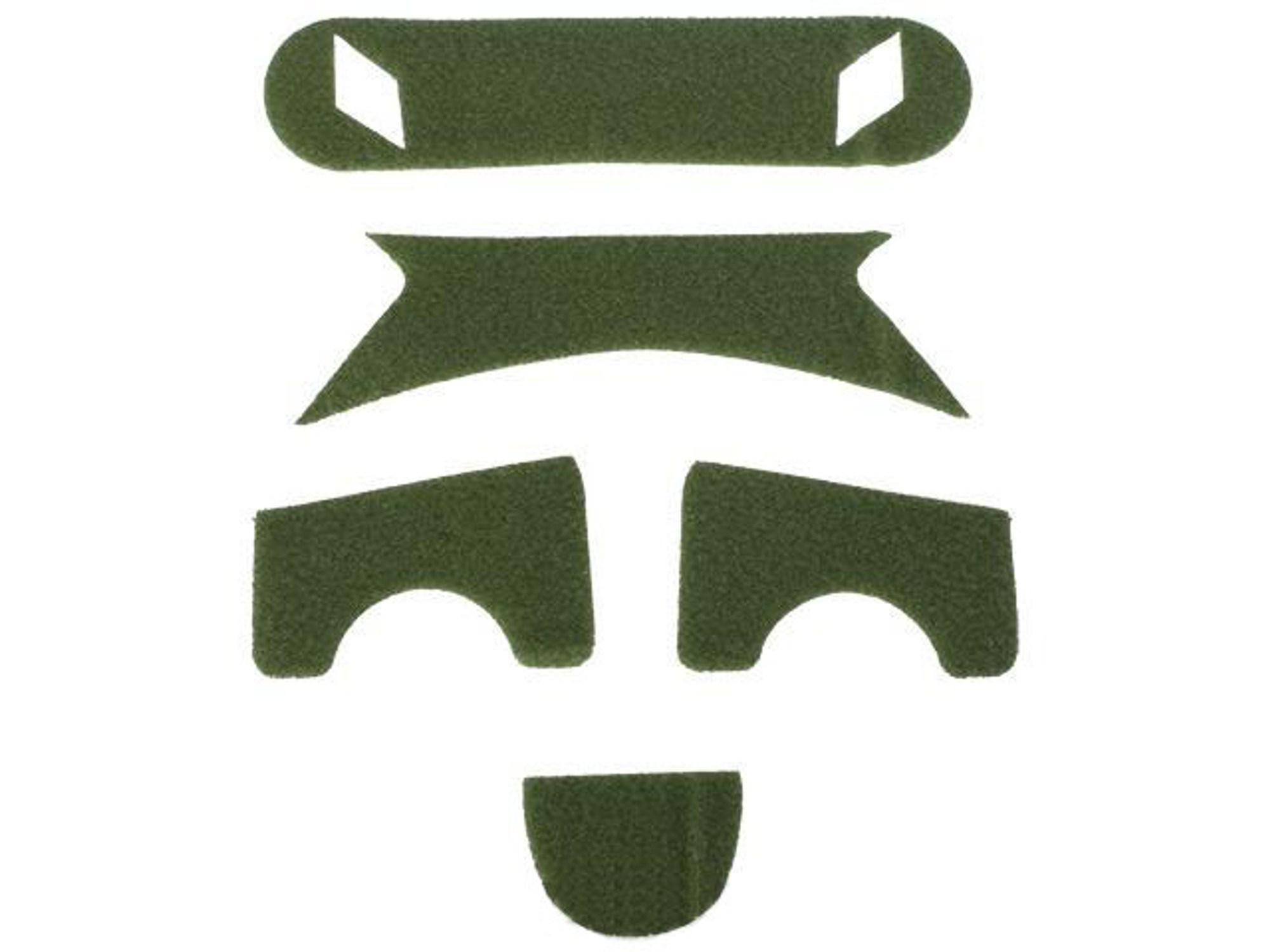 Emerson Loop Adhesive Strips for BJ Type Bump Helmets - OD Green