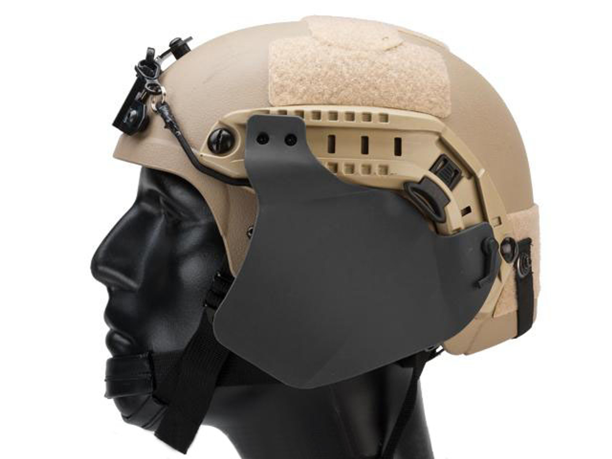 Side Cover Set for  ARC Type Airsoft Helmet Rails - Black