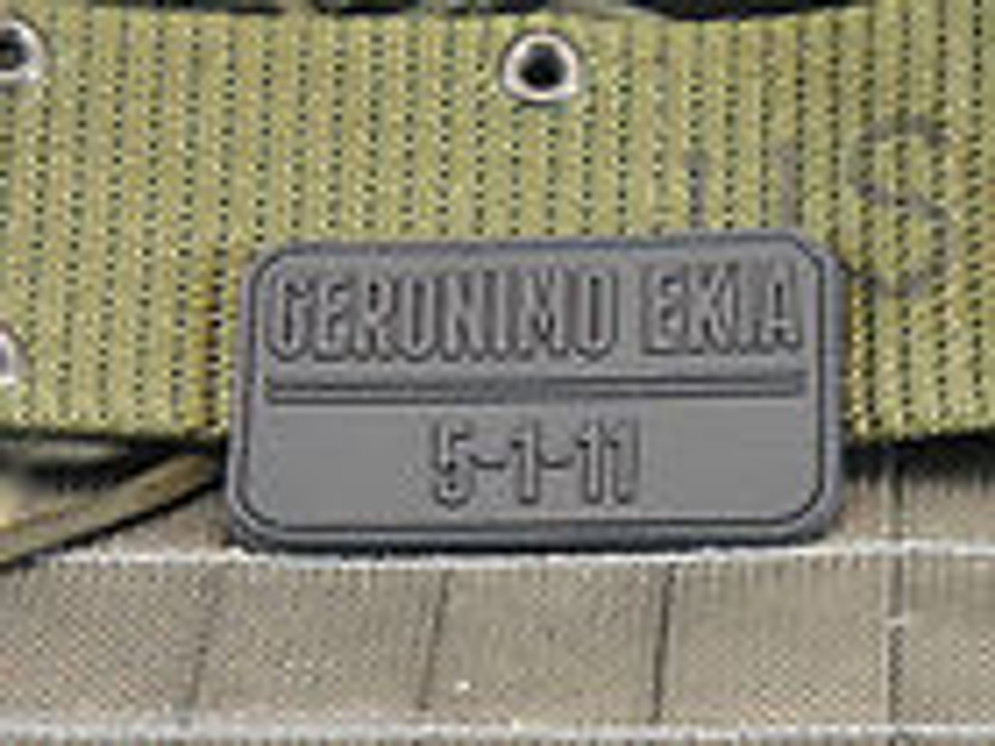 Geronimo Ekia 5-11-11 - Black - Morale Patch