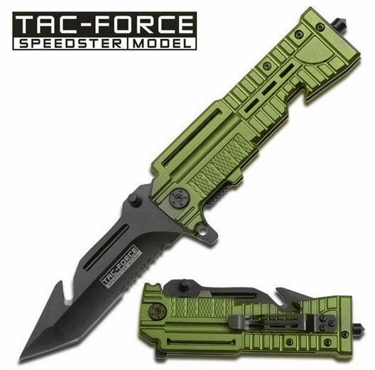 Tac Force TF713GN Green Gut Hook Folder