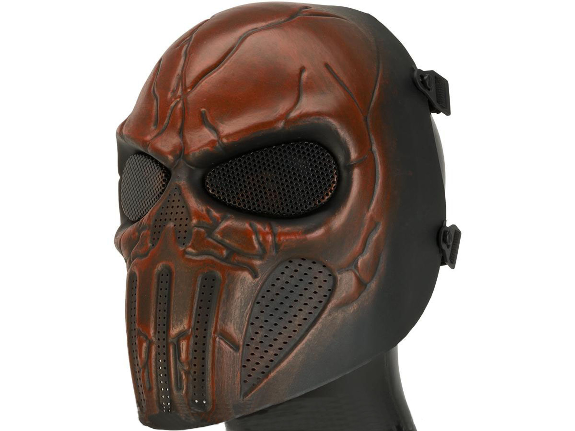 Matrix High Speed Wire Mesh "Chastener" Skull Mask - Flame