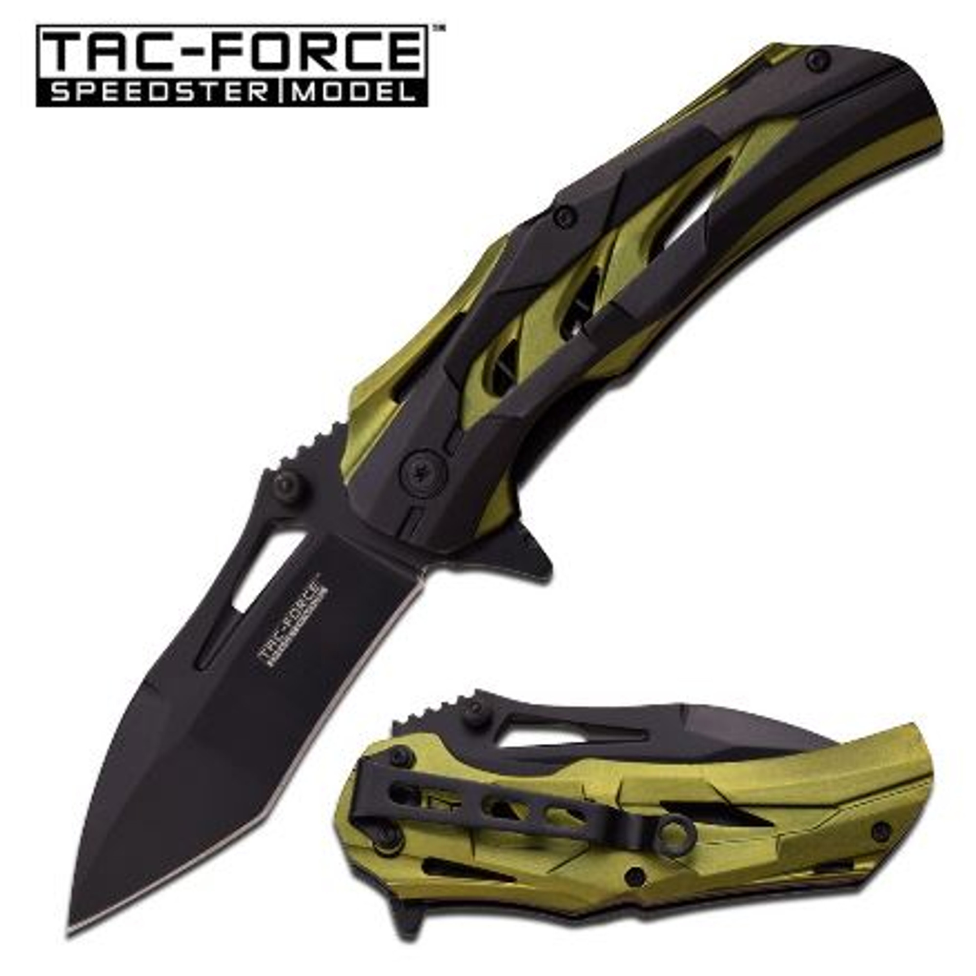 Tac Force TF915GN Folding Knife Assisted Opening