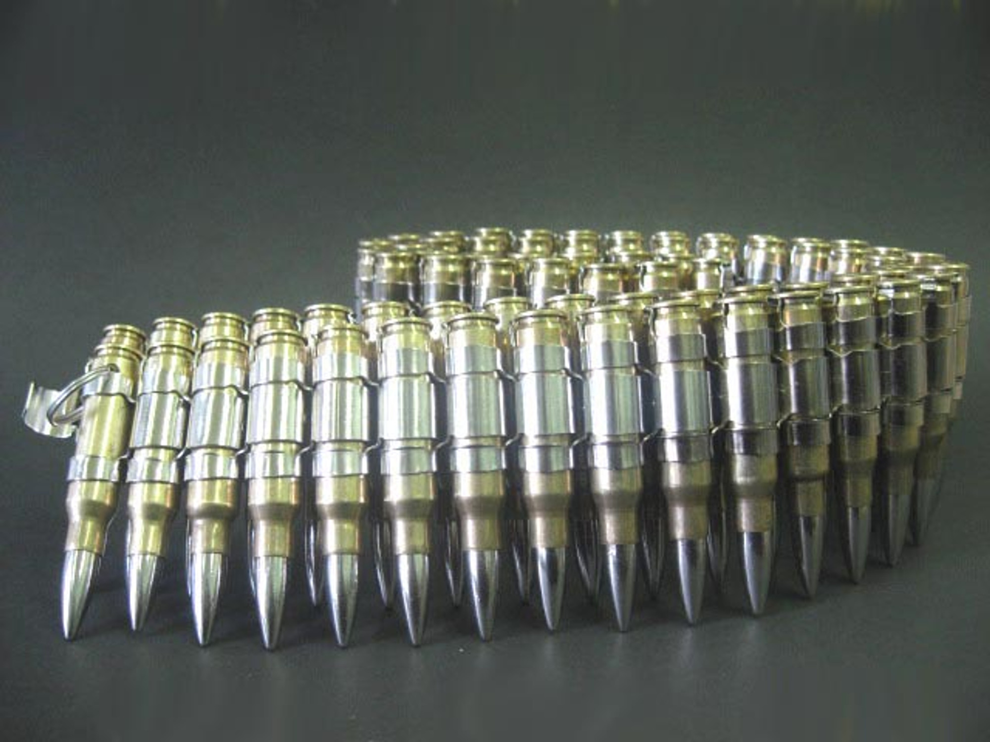 Bullet Belt 7.62 mm - Brass Casings & Nickel Links