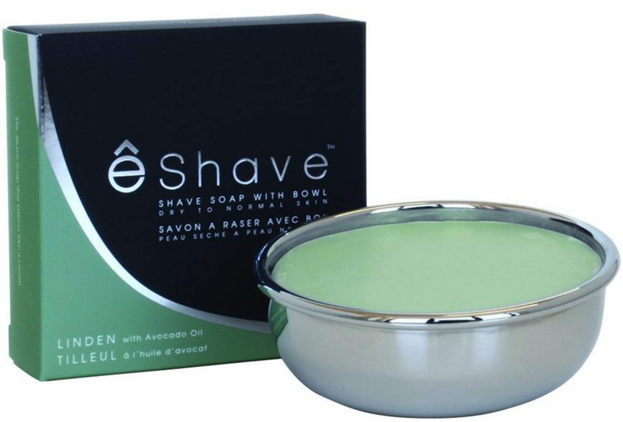 eShave Shaving Soap - Linden & Avocado Oil w/ Bowl