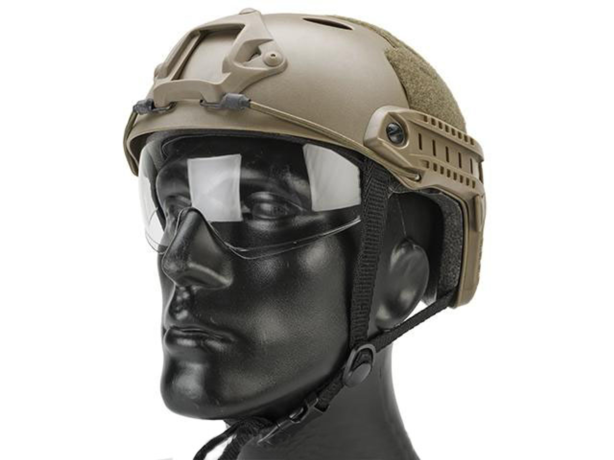 Emerson / Lancer Bump Helmet w/ Flip-down Retractable Visor (PJ Type / Dark Earth)