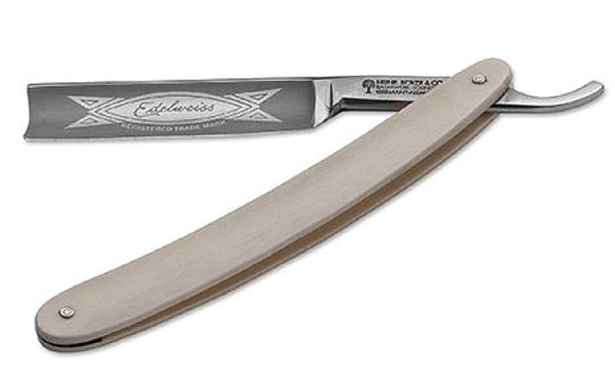 Boker Germany 140420 Edelweiss Spanish Point Straight Razor