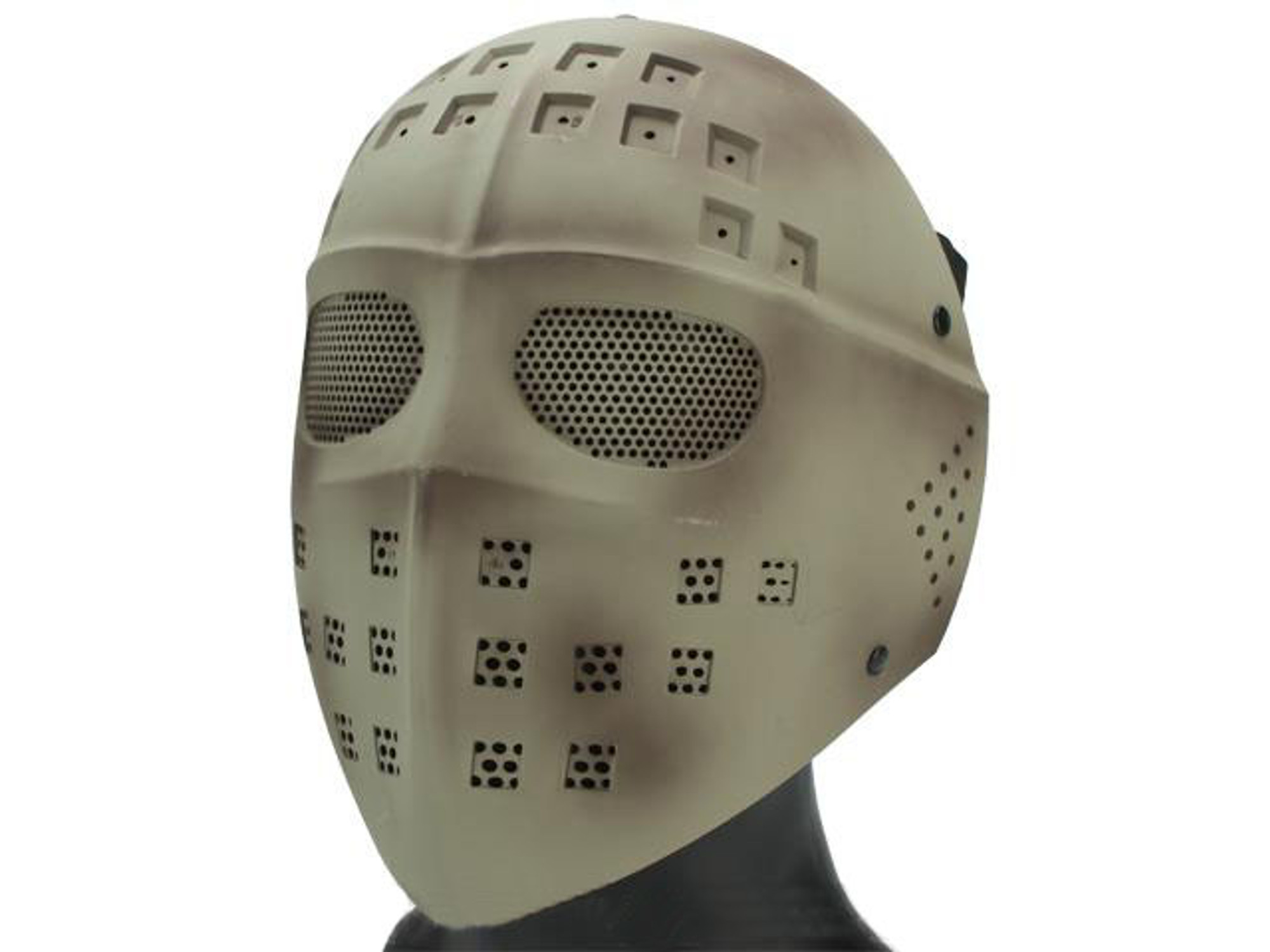 Avengers Wire Mesh Polymer Hockey Airsoft Full Face Mask (Color: Tan)