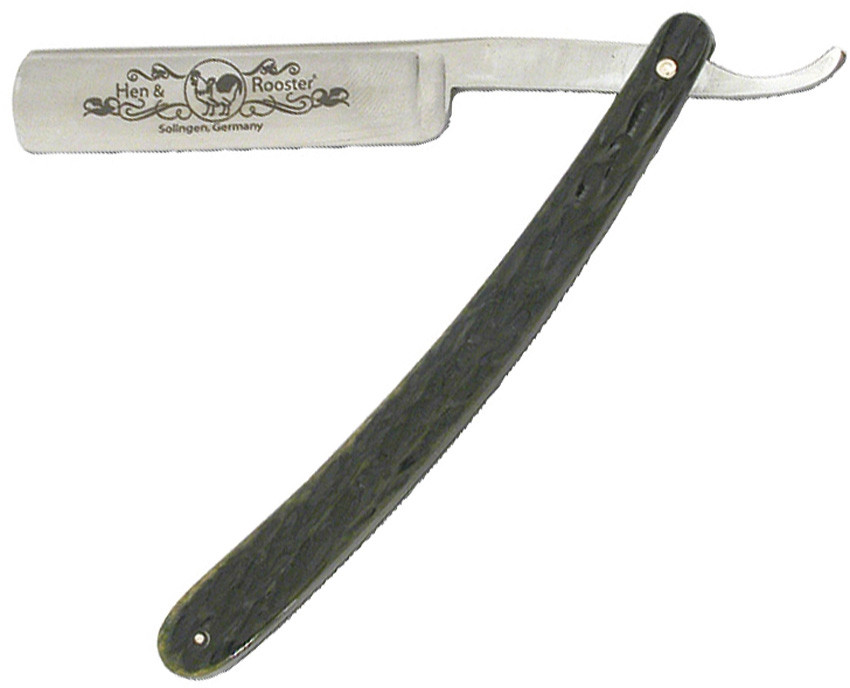 Hen & Rooster 401GPB Straight Razor - Green Pick Bone