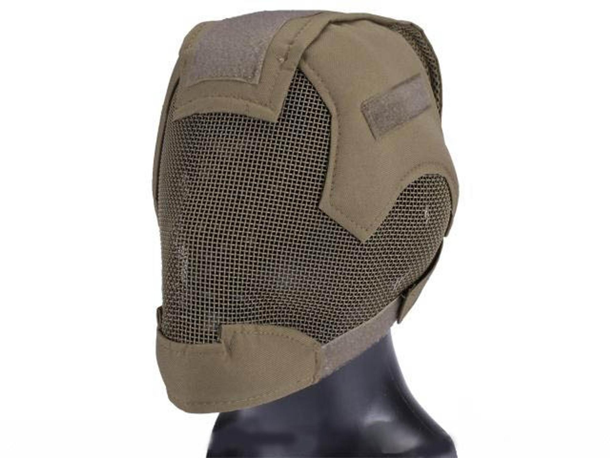 Matrix "Striker Helmet" Full Face Carbon Steel Mesh Mask / Helmet (Color: Dark Earth)