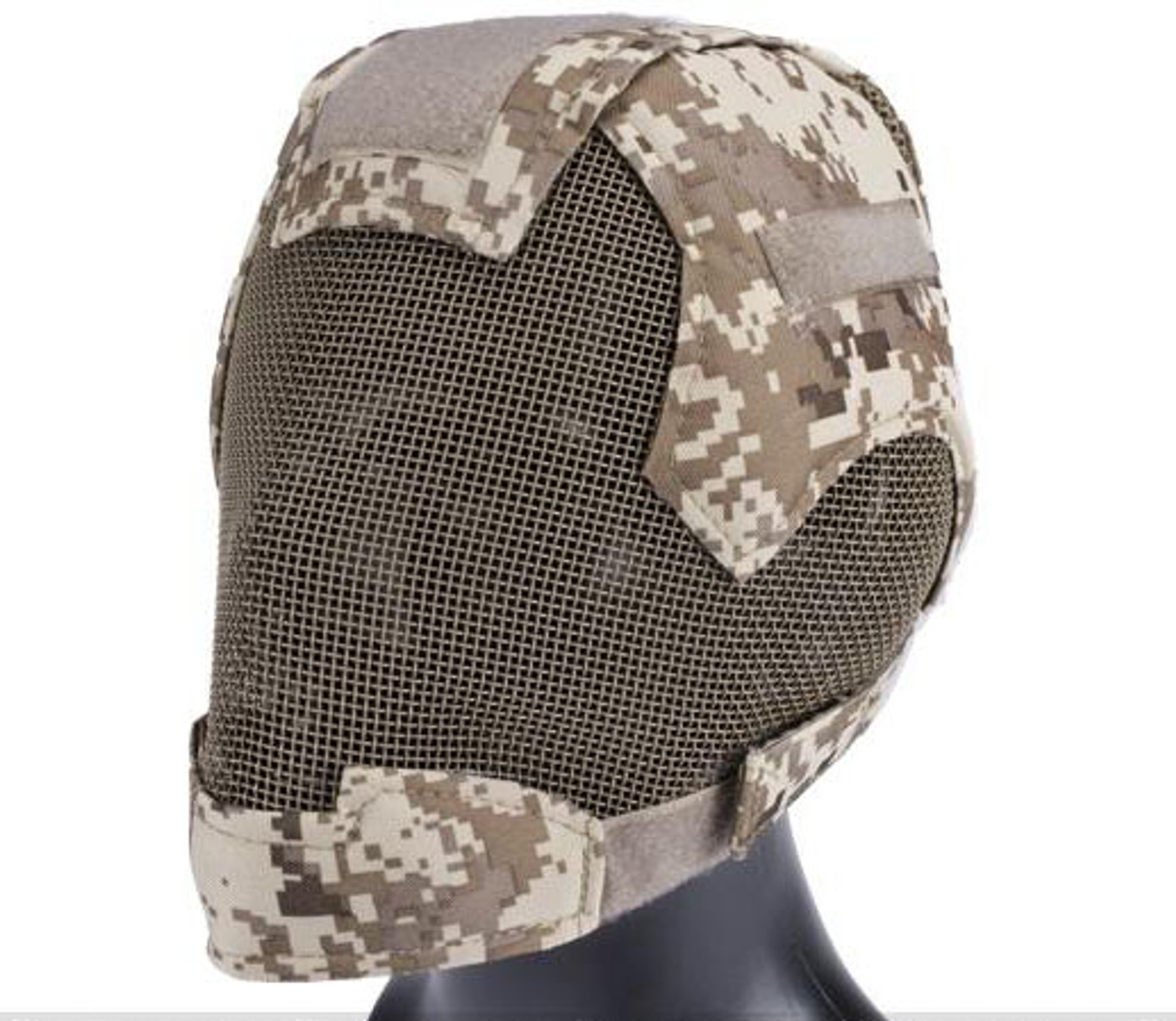 Matrix "Striker Helmet" Full Face Carbon Steel Mesh Mask / Helmet (Color: Digital Desert / Marpat)