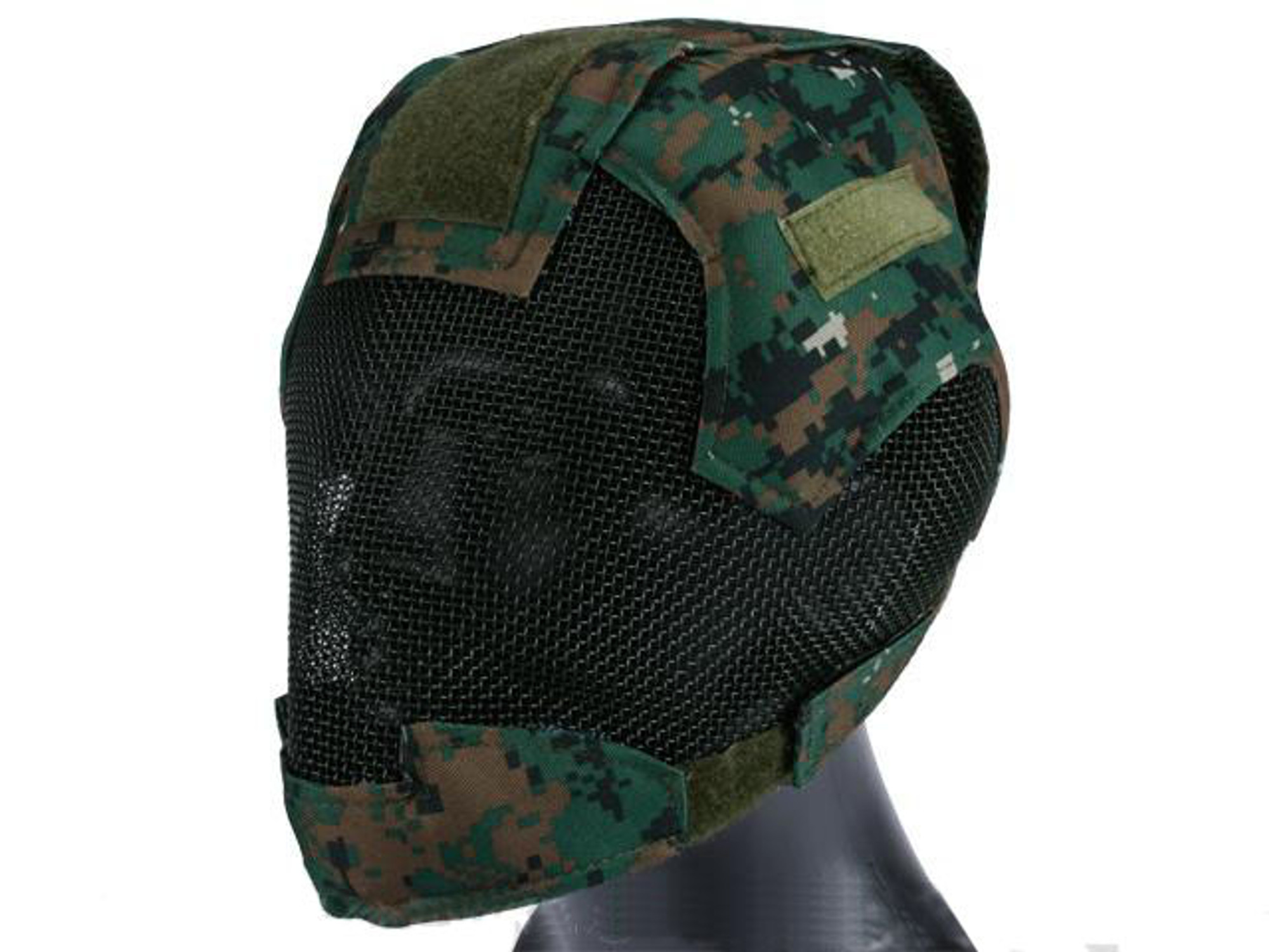 Matrix "Striker Helmet" Full Face Carbon Steel Mesh Mask / Helmet (Color: Woodland Marpat)