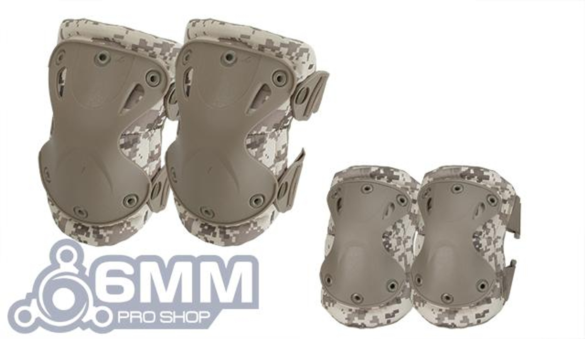 6mmProShop Tactical Knee & Elbow Pad Set - Digital Desert 6mmProShop Tactical Knee & Elbow Pad Set - Digital Desert