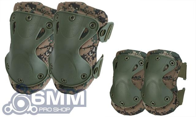 6mmProShop Tactical Knee & Elbow Pad Set - Digital Woodland