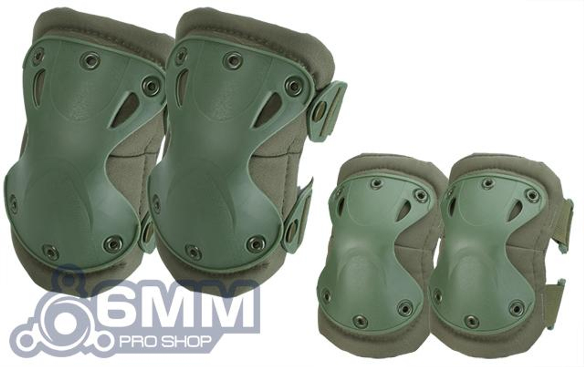 6mmProShop Tactical Knee & Elbow Pad Set - OD Green