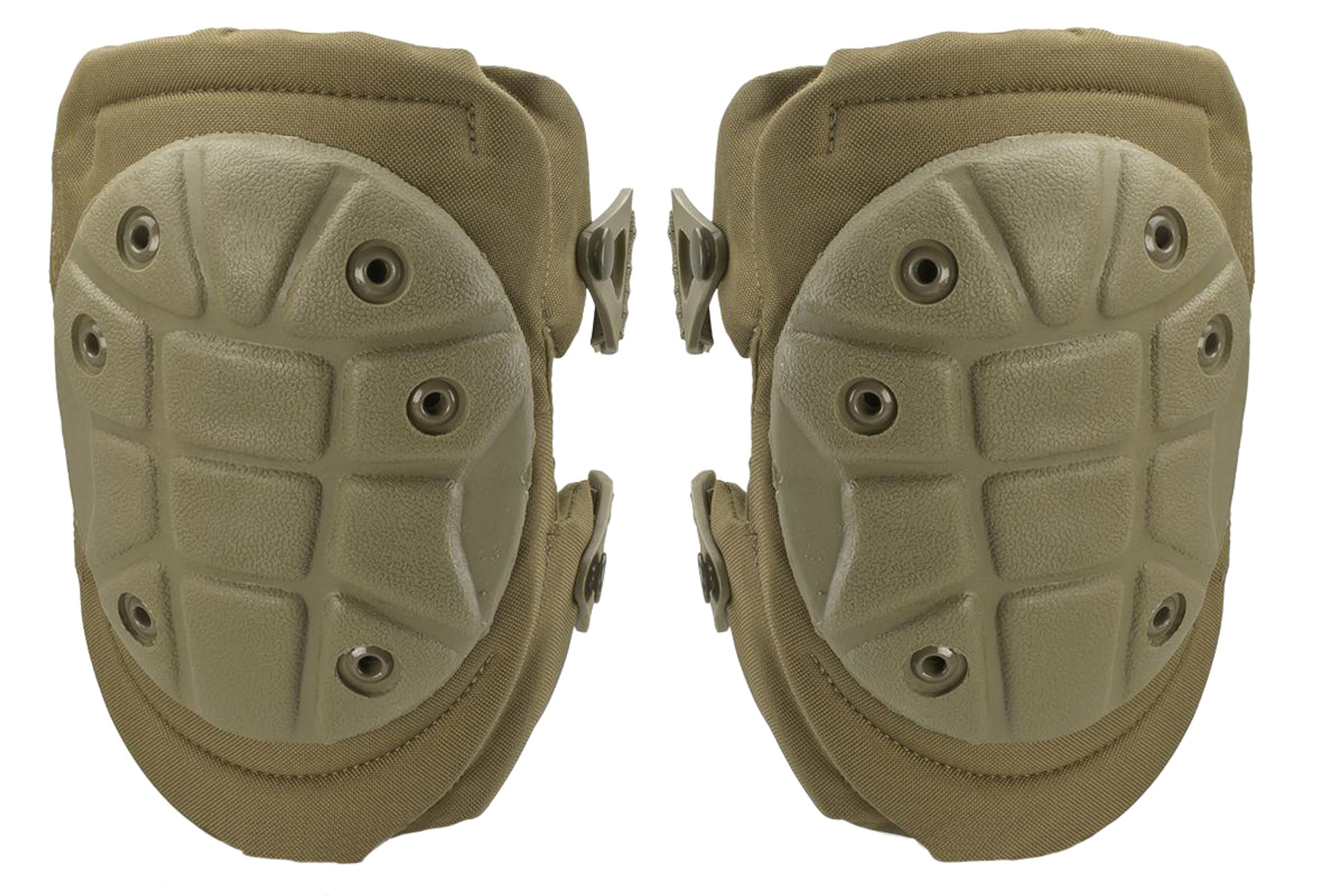 King Arms Warrior Advanced Tactical QD Knee Pads (Color: Desert Tan)