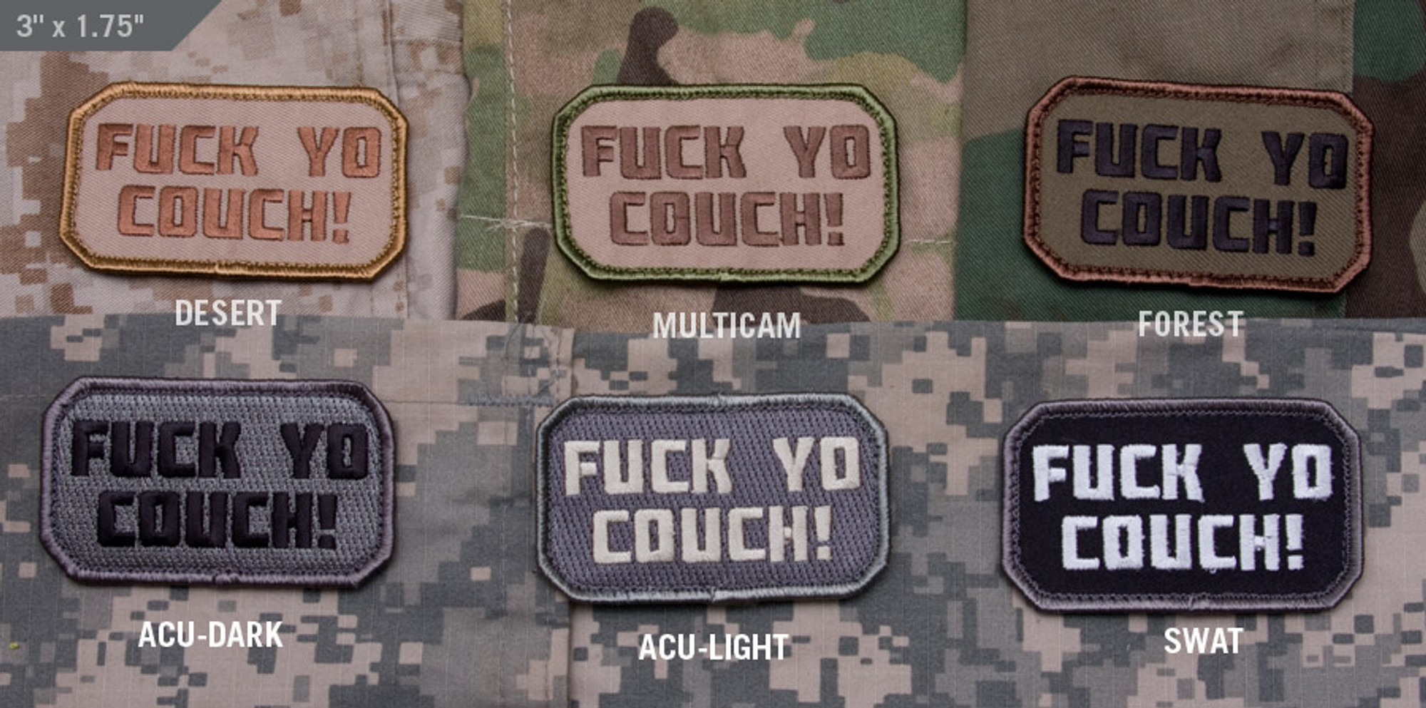 F Yo Couch - Morale Patch
