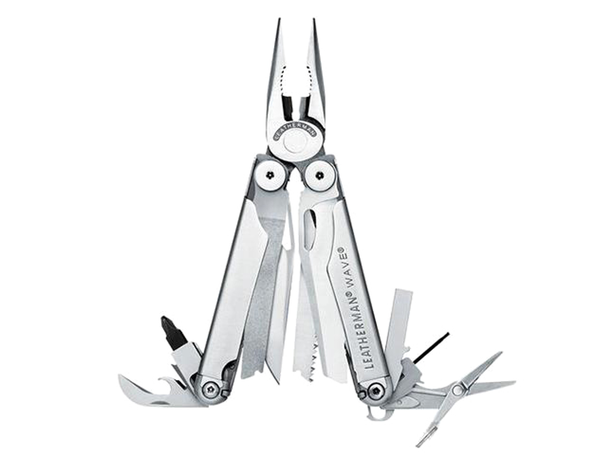 Leatherman "Wave +" Multi-Tool with MOLLE Sheath (Color: Brushed Stainless Steel)