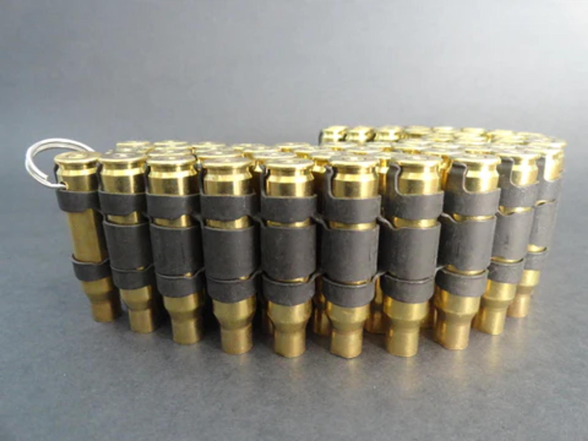 .308 Caliber Bullet Belt - No Tips - Brass Casing/Black Links