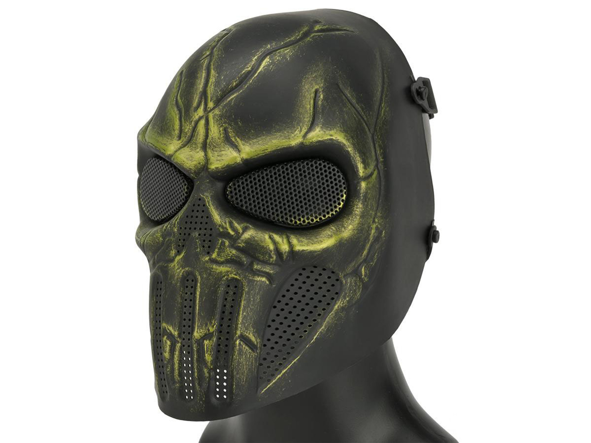 Matrix High Speed Wire Mesh "Chastener" Skull Mask - Swamp