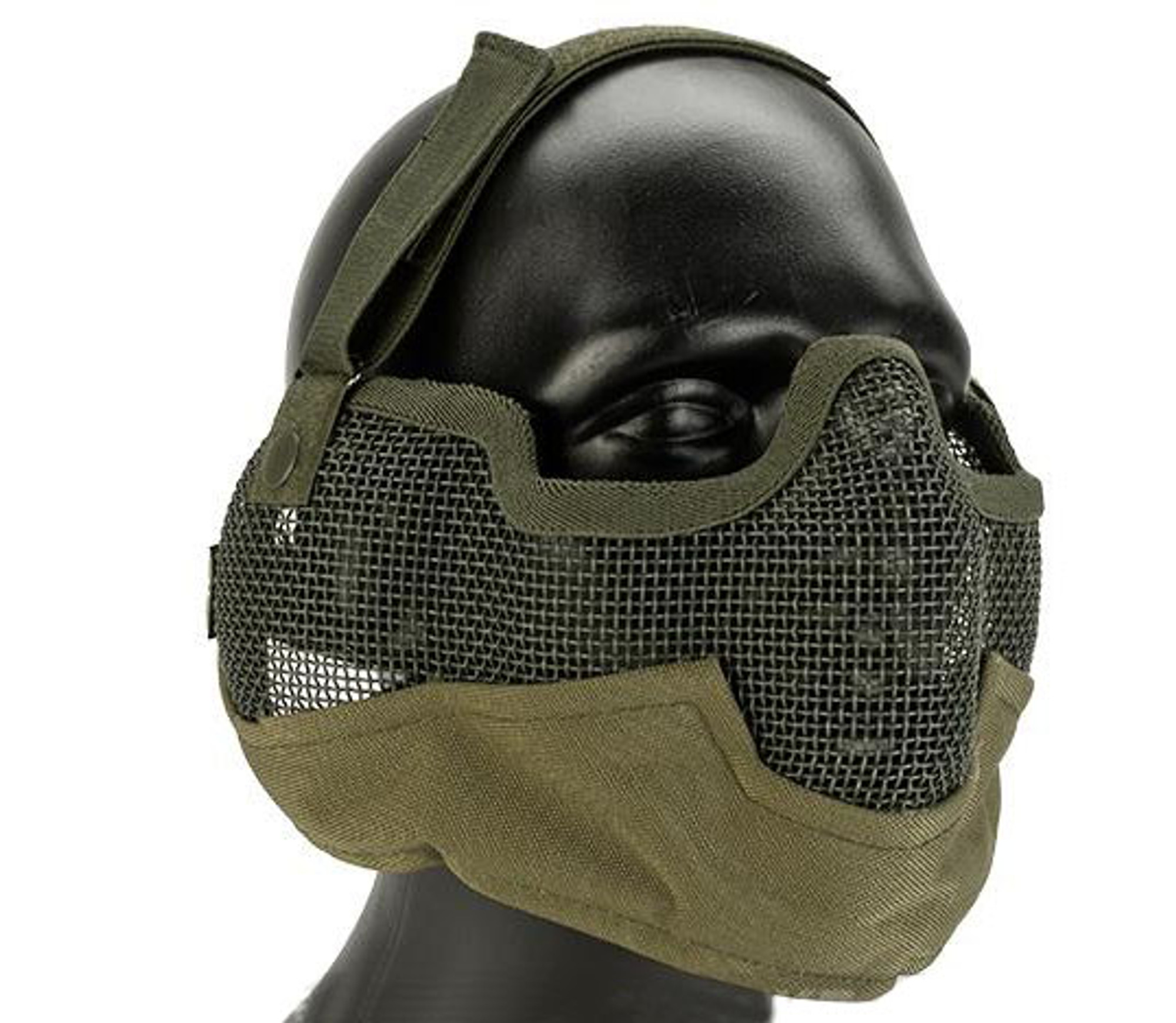 Matrix Iron Face Carbon Steel "Striker" Gen2 Metal Mesh Lower Half Mask - Desert Tan