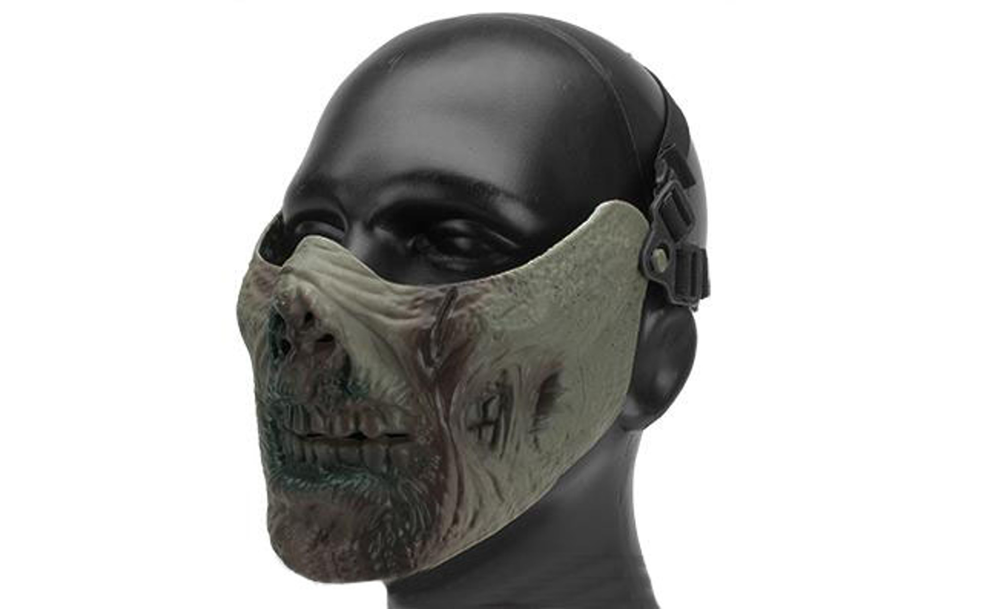 6mmProShop "Zombie" Iron Face Lower Half Mask - Zombie II