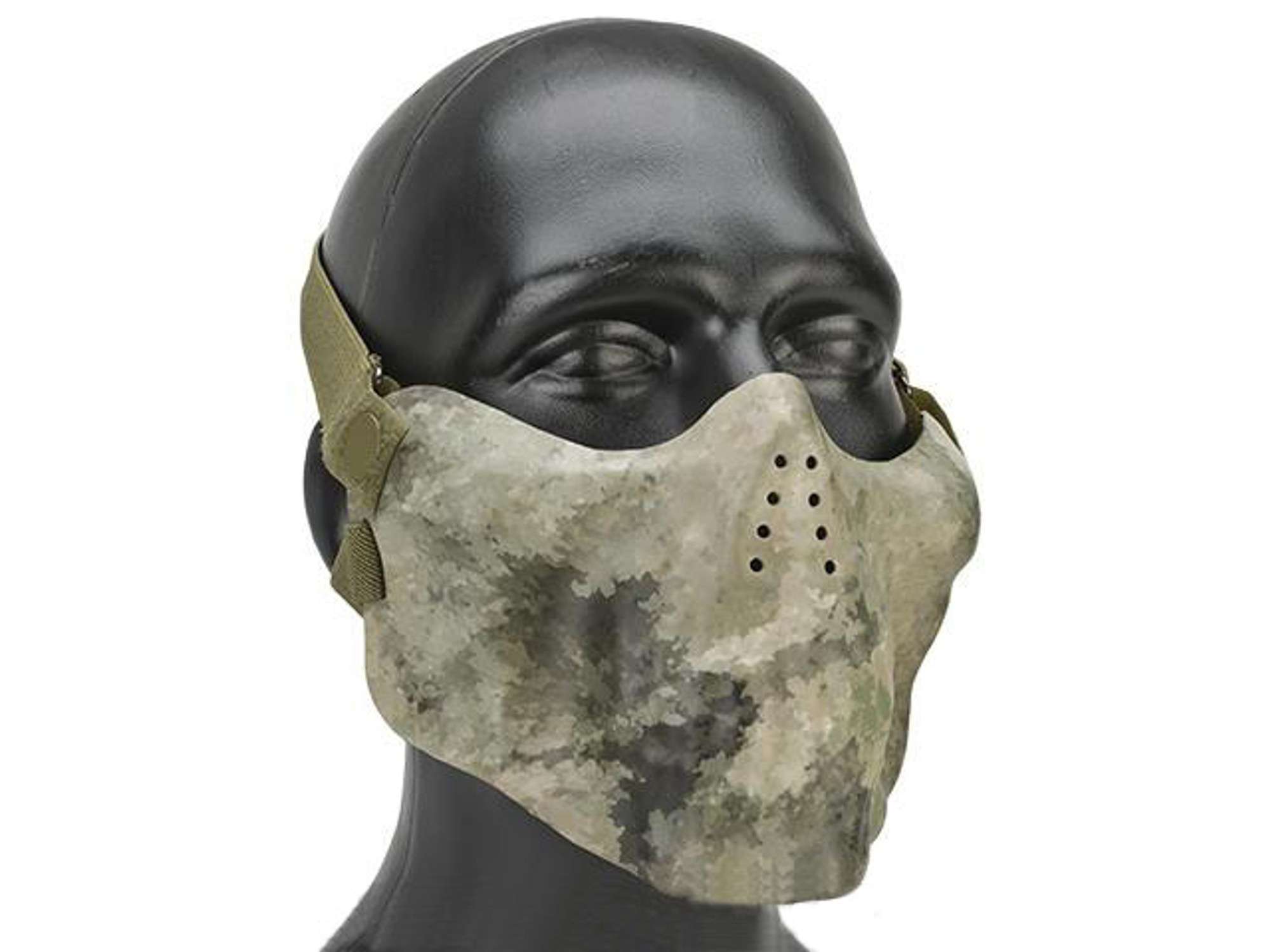 Avengers Iron Face Skull Imprint Nylon Lower Half Mask - Arid Camo
