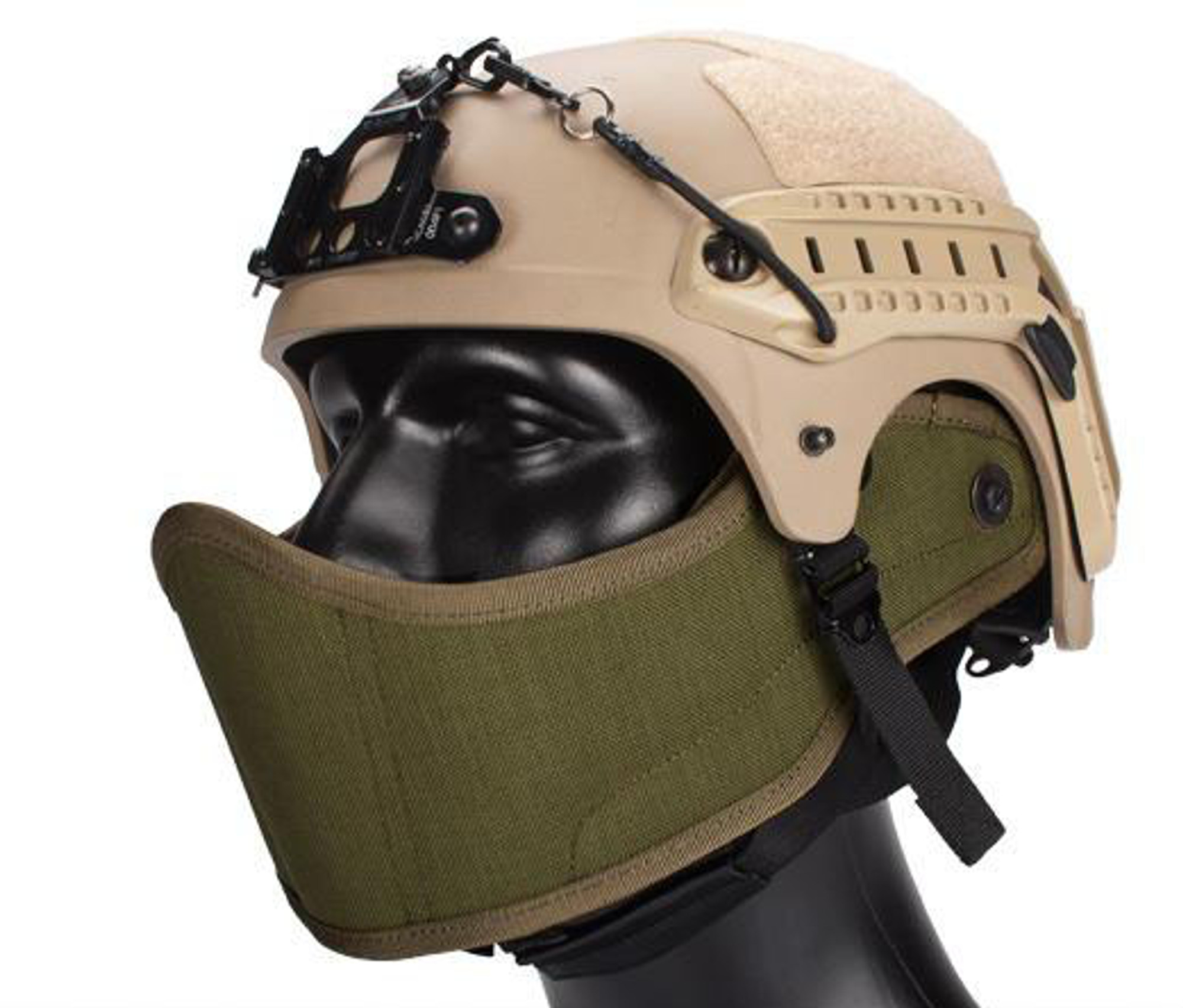 Avengers Helmet Face Armour HAF Mask for Airsoft (Color: Coyote Brown)