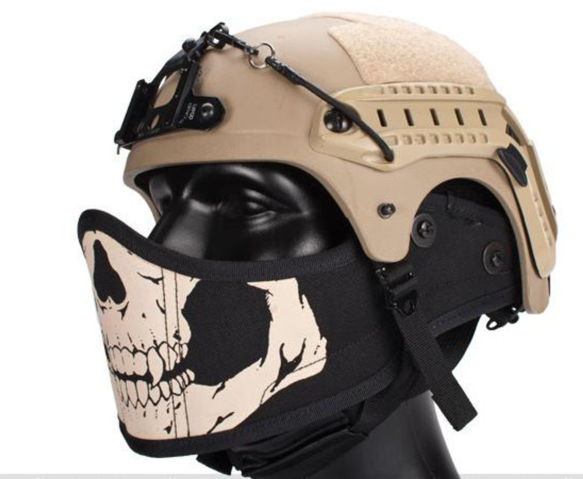 Avengers Helmet Face Armour HAF Mask for Airsoft (Color: Skull)
