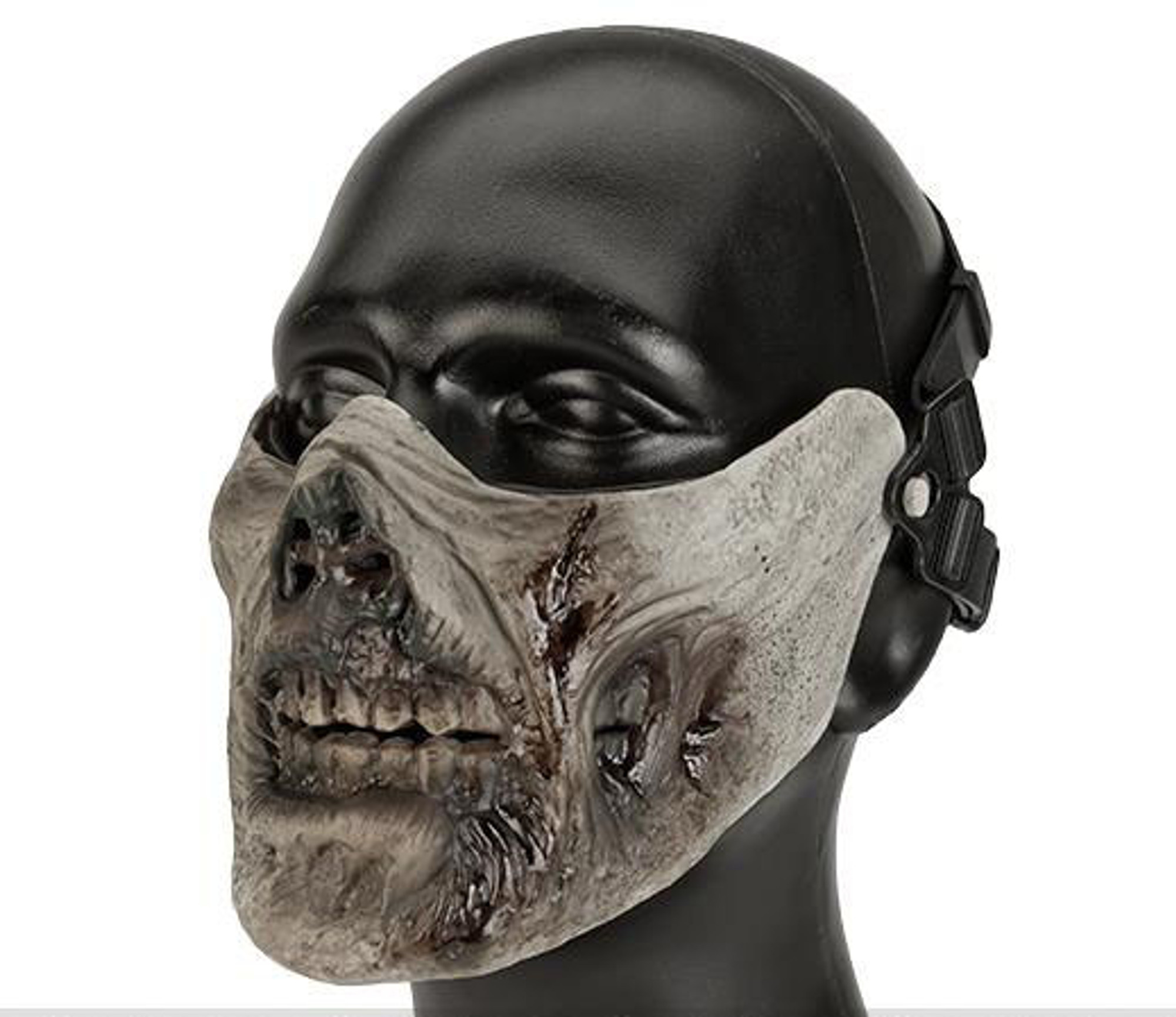 Avengers "Zombie" Iron Face Lower Half Mask - Rotting Flesh