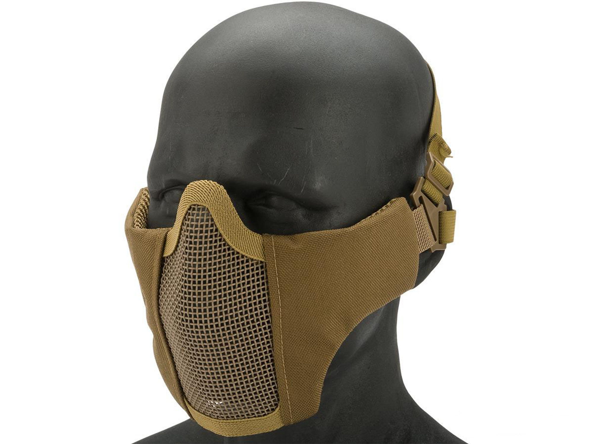 Matrix Low Profile Iron Face Padded Lower Half Face Mask (Color: Tan)