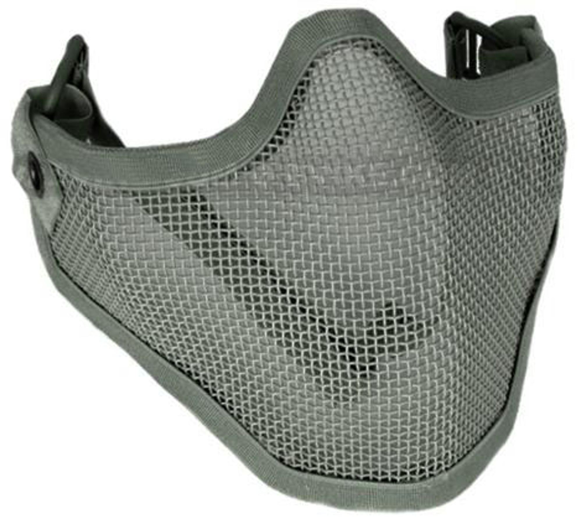 Matrix Iron Face Carbon Steel Mesh "Striker V1" Lower Half Mask - Ranger Green