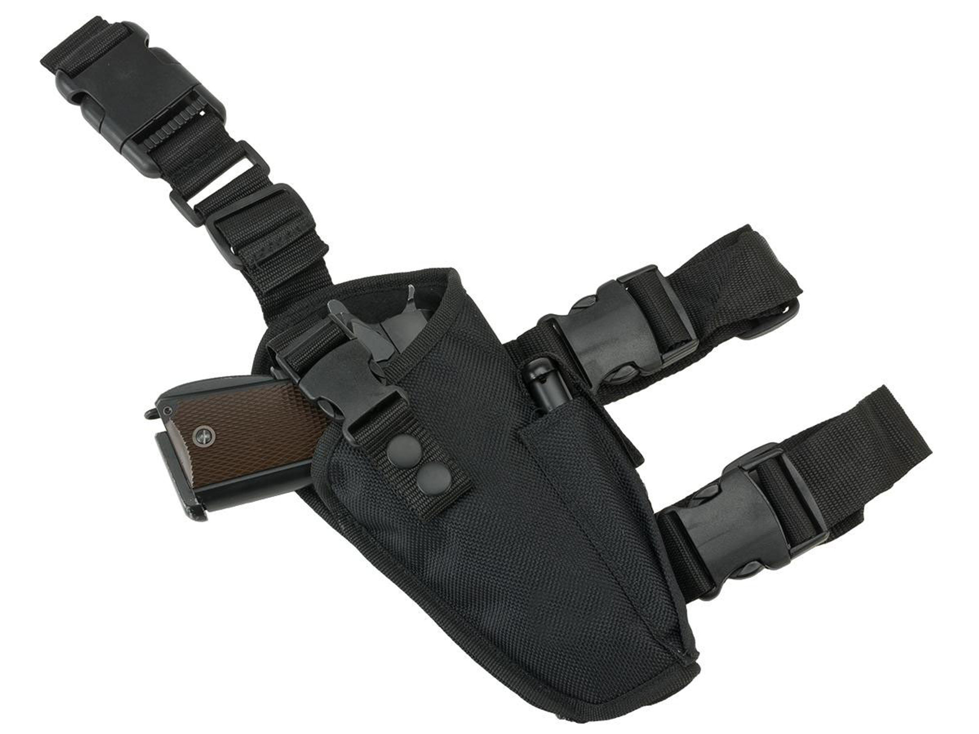 Matrix Deluxe Tactical Thigh Holster - Right Leg / Black