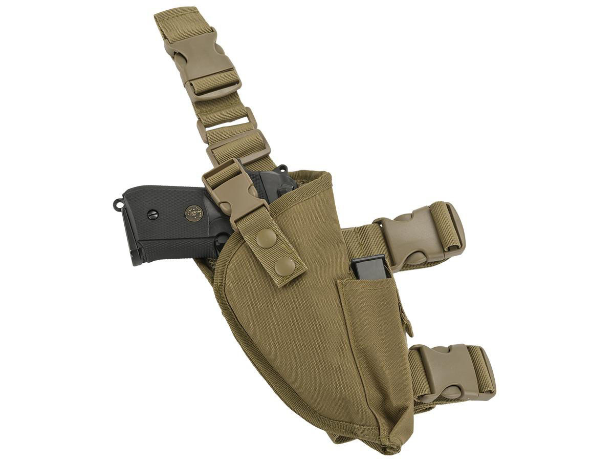 Matrix Deluxe Tactical Thigh Holster - Right Leg / Tan
