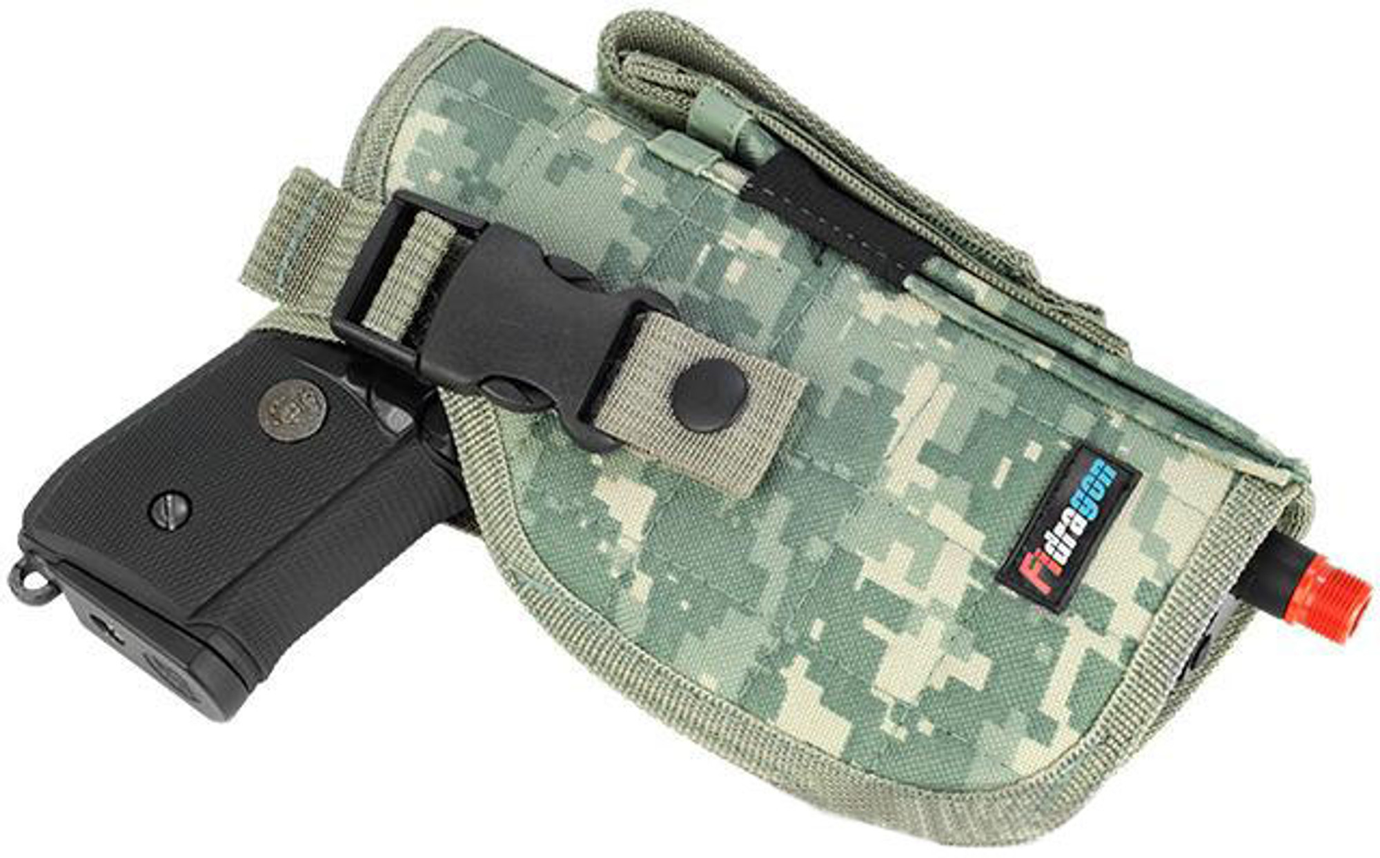 Shooter's Universal Quick Draw Tactical Belt / MOLLE holster w/ Mag pouch (Right Hand) - ACU