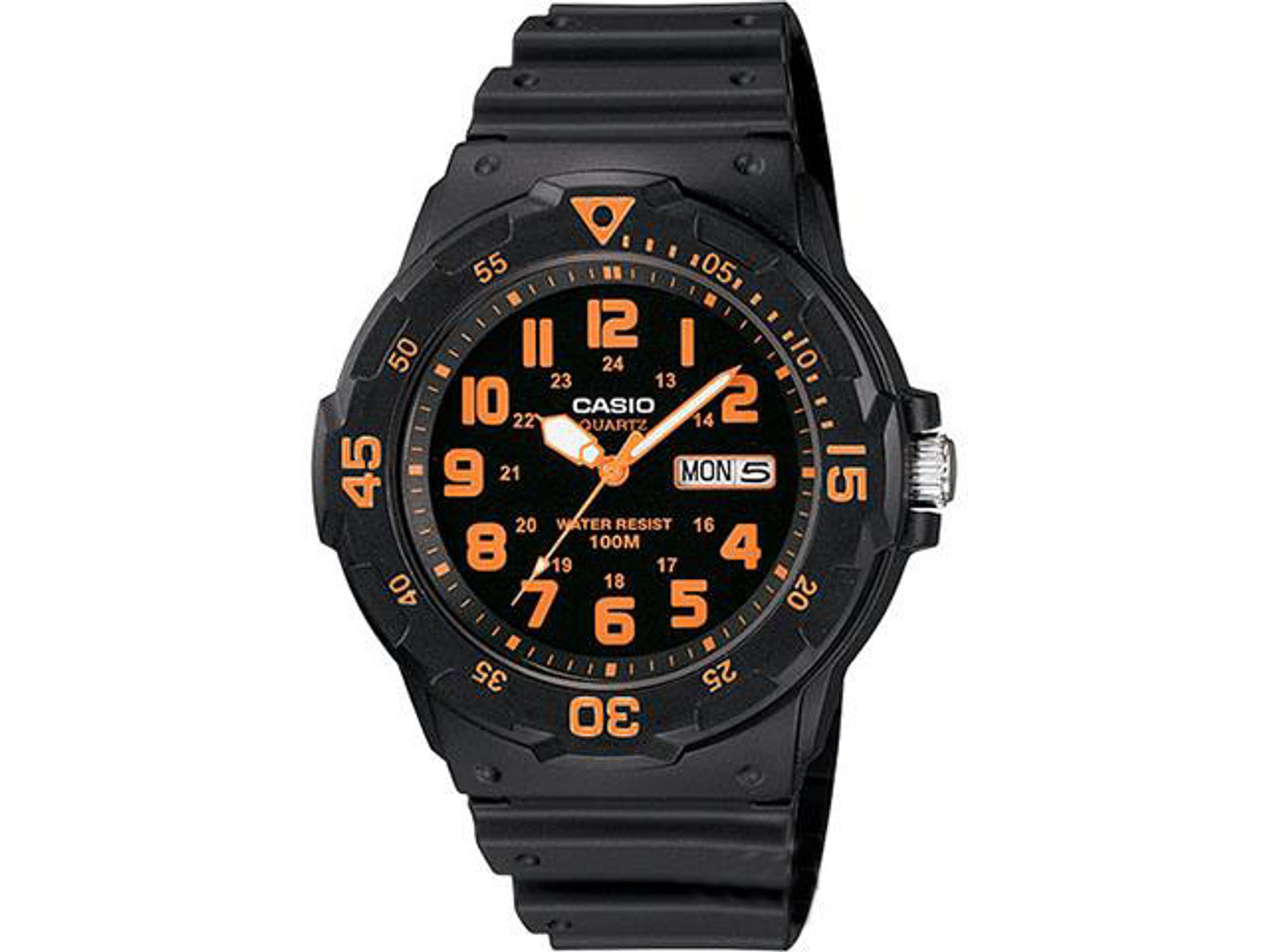 Casio MRW200HB-4BV Analog Military Watch - Orange / Black