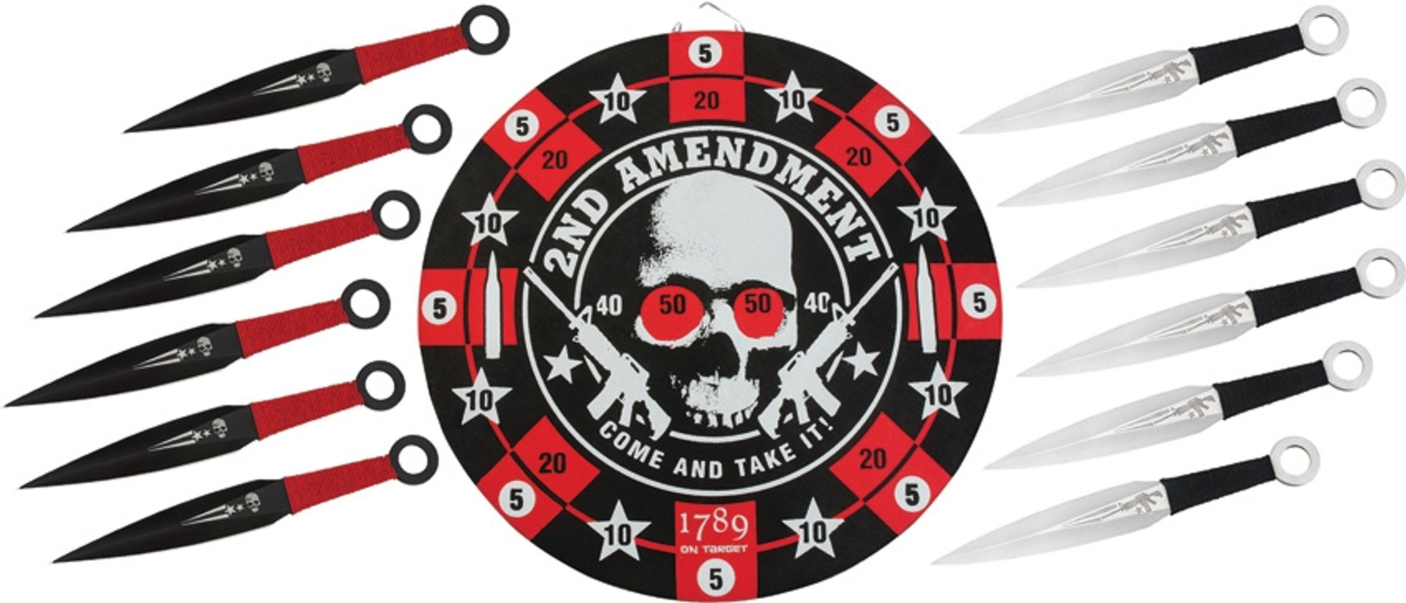 Second Amendment Skull Target