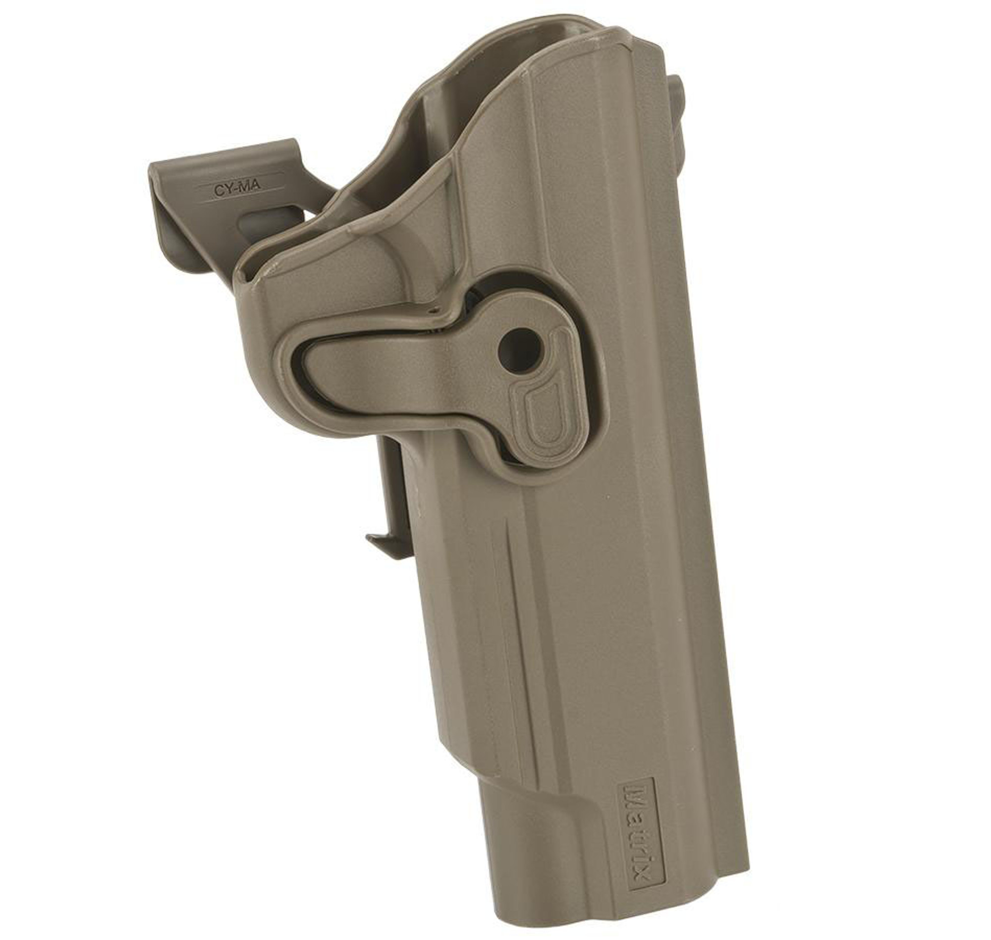 Matrix Hardshell Adjustable Holster for 1911 Series Pistols Airsoft Pistols - Flat Dark Earth (Mount: MOLLE Attachment)