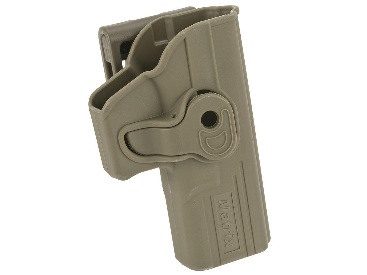 Matrix Hardshell Adjustable Holster for ATP ACP Airsoft Pistols - Flat Dark Earth (Mount: Belt Attachment)
