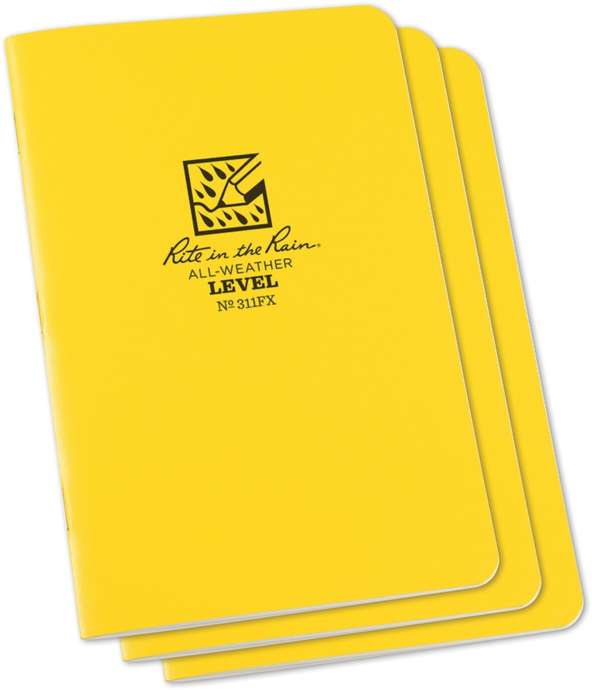 Level Stapled Notebook 3 Pk