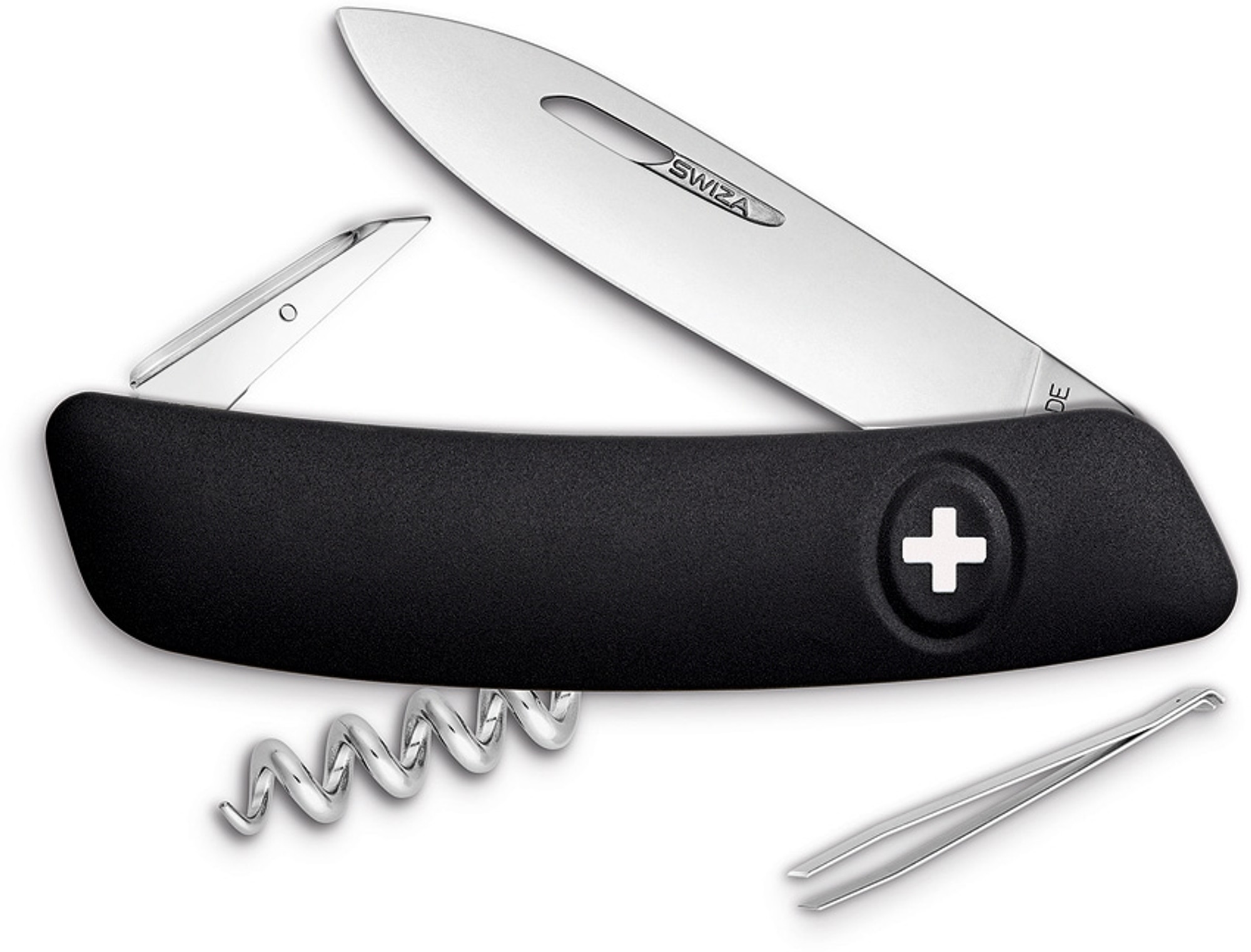 D01 Swiss Pocket Knife Black