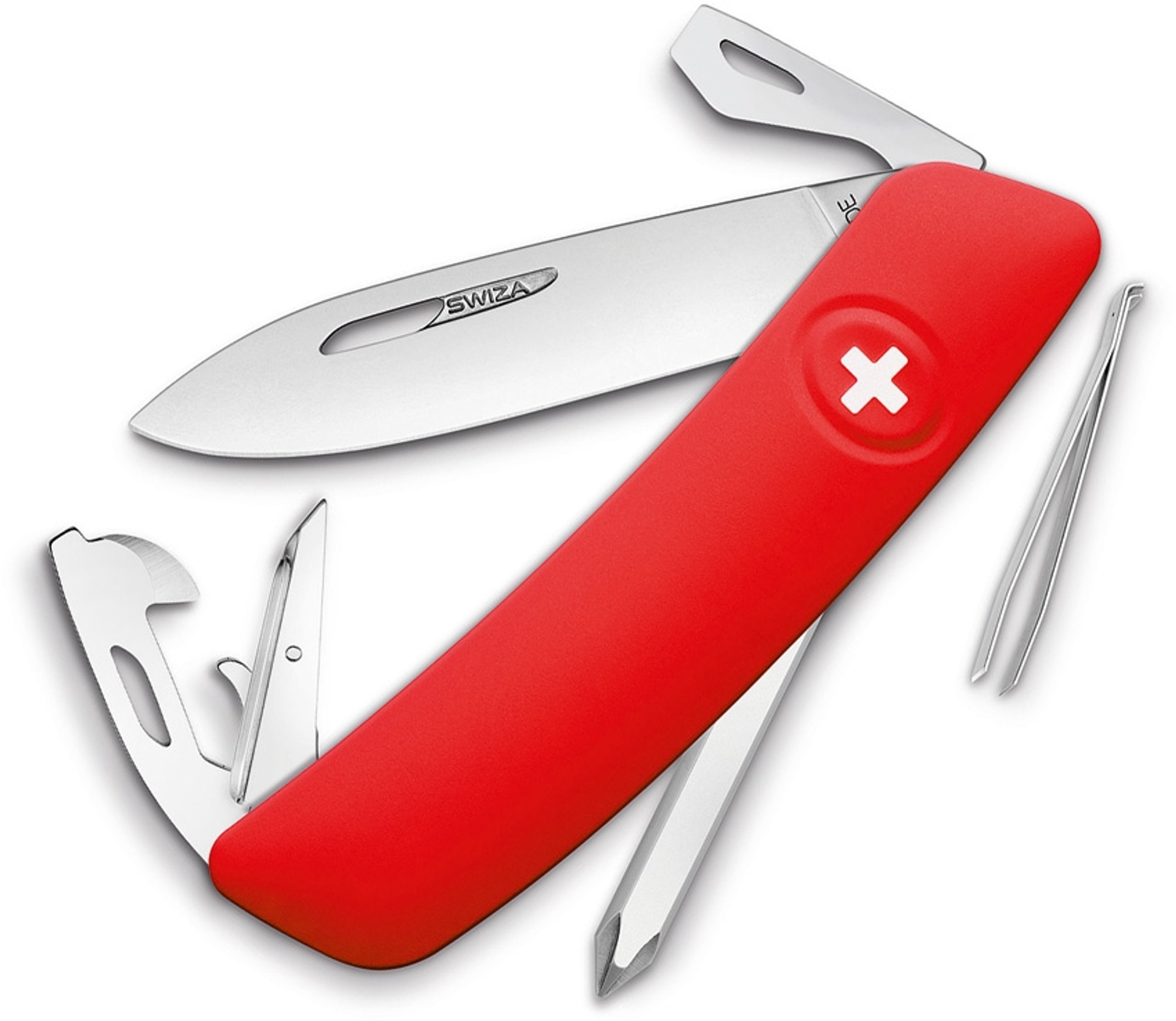D04 Swiss Pocket Knife Red
