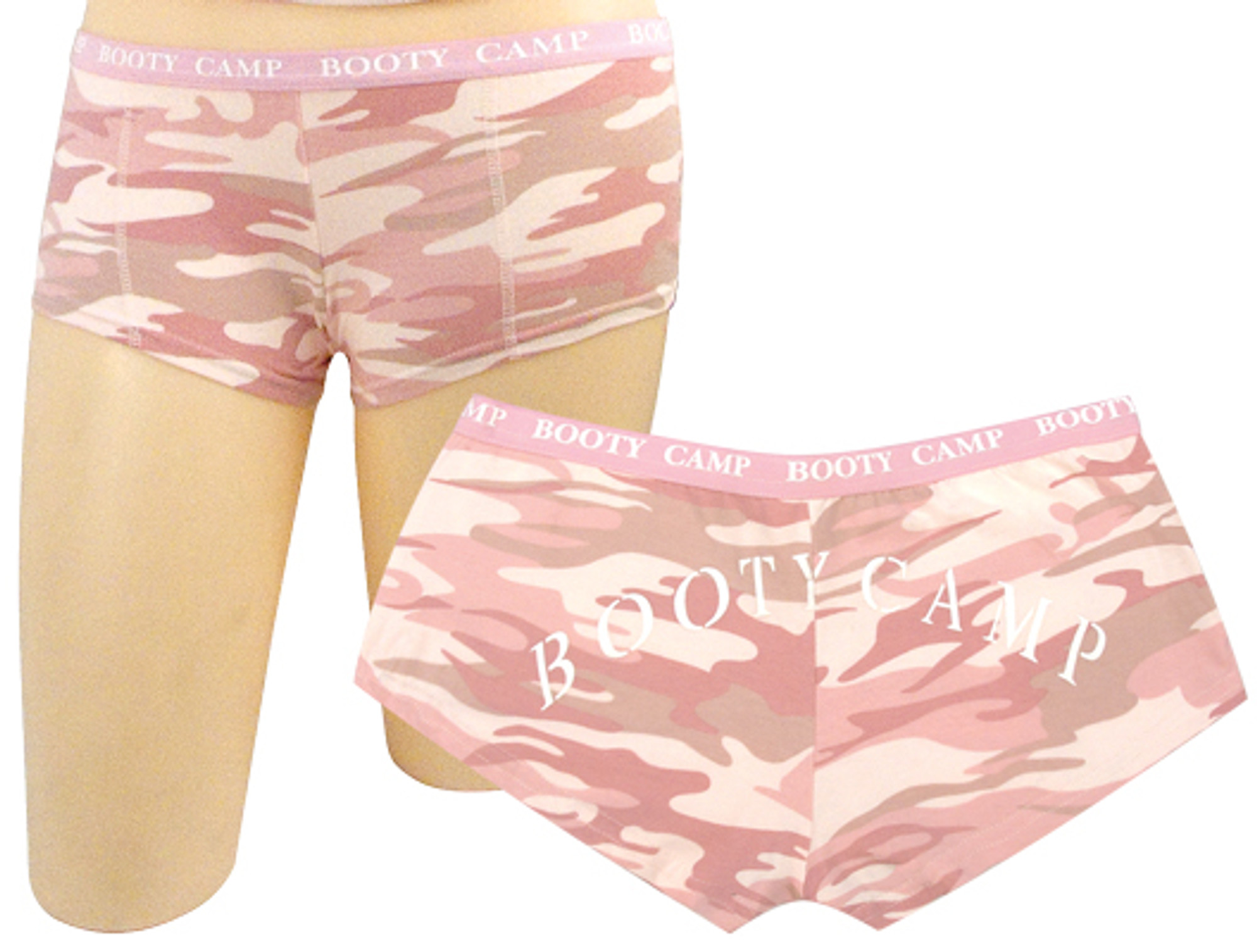 Rothco Baby Pink Camo "Booty Camp" Booty Shorts