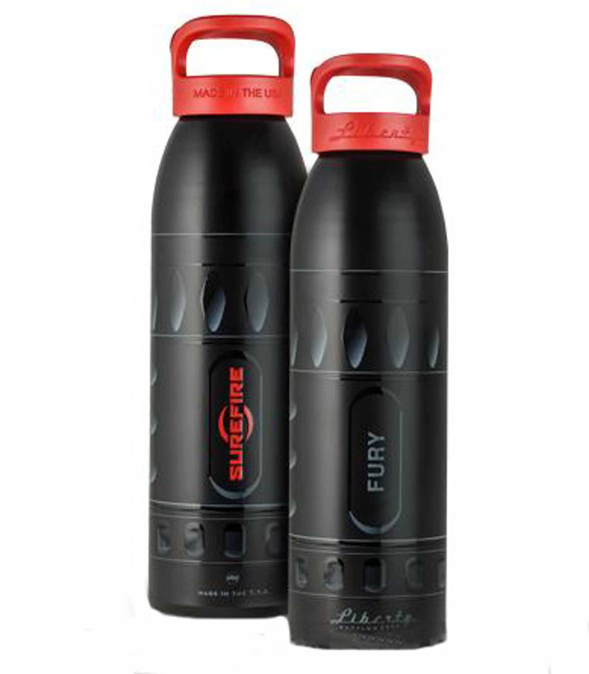 SureFire 24oz "Fury" Aluminum Water Bottle by Liberty Bottleworks - Black