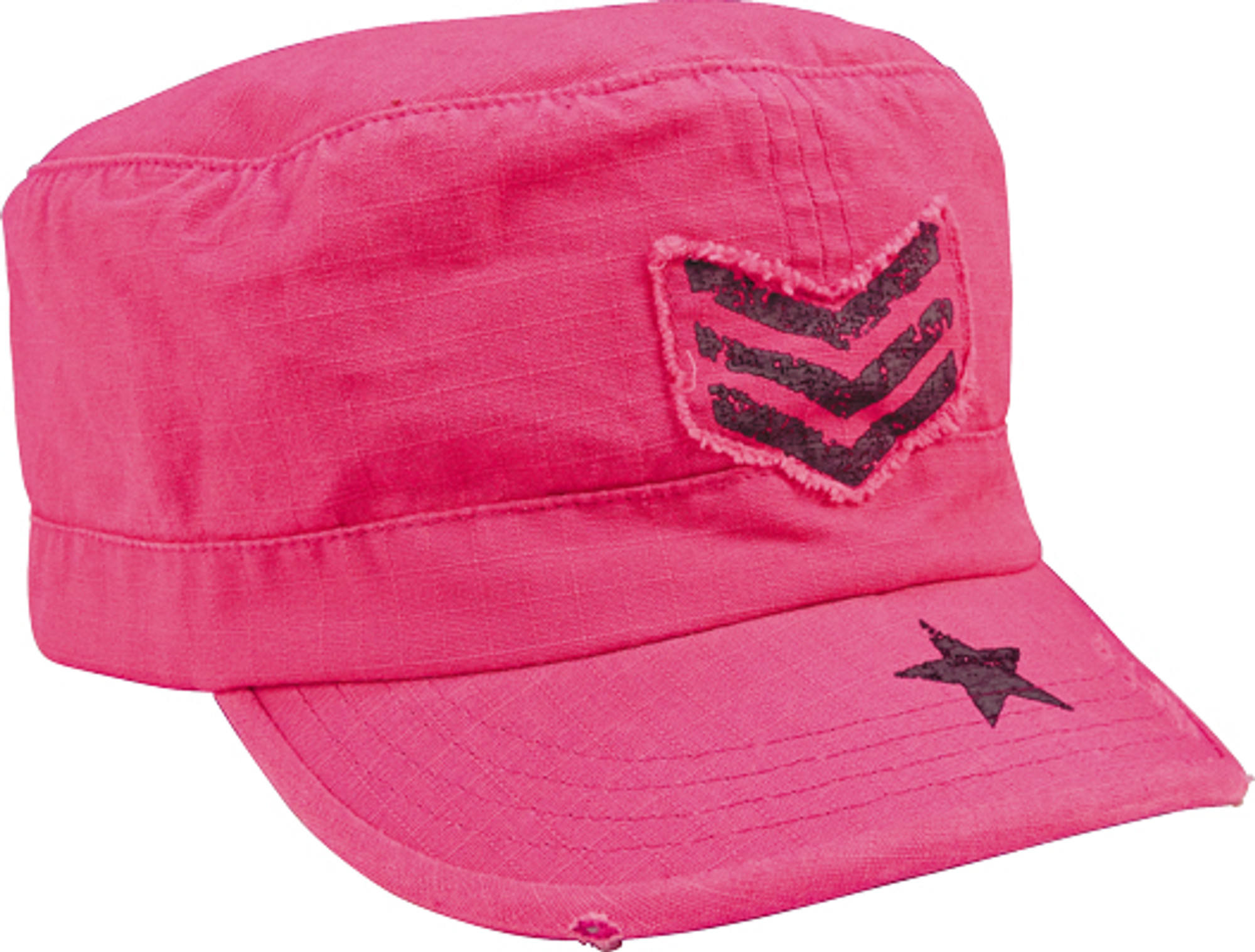 Rothco Women's Vintage Stripes & Stars Adjustable Fatigue Cap - Pink